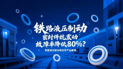 行業?：鐵路液壓制動密封圈抗震動，故障率降低80%？
