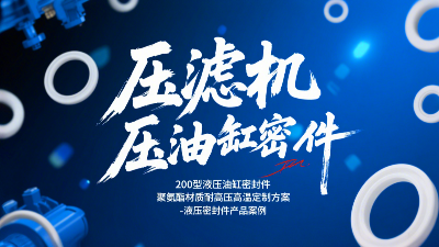壓濾機200型液壓<i style='color:red'>油缸密封圈</i>！聚氨酯材質耐高壓高溫定制方案