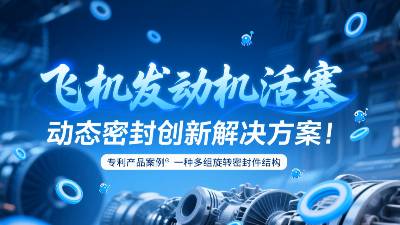 專利產品案例 ? 一種多組旋轉密封圈結構：飛機發動機活塞動態密封創新解決方案！