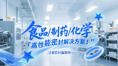 泛塞密封圈：食品、制藥和化學工業中的高性能密封解決方案！?