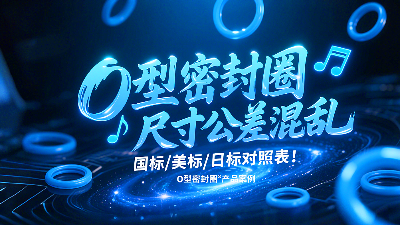<i style='color:red'>o型密封圈</i>尺寸公差混亂？國標(biāo)/美標(biāo)/日標(biāo)對(duì)照表！