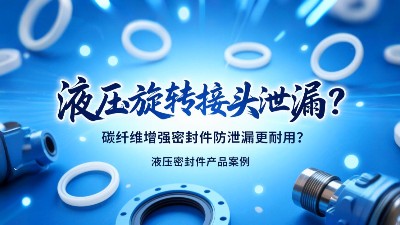 問題點?：液壓旋轉(zhuǎn)接頭泄漏？碳纖維增強密封圈防泄漏更耐用？